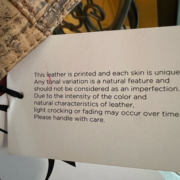 🎉HP🎉 DIANE VON FURSTENBERG DVF Runway Collection Cork Print Leather Bustier - Picture 7 of 7